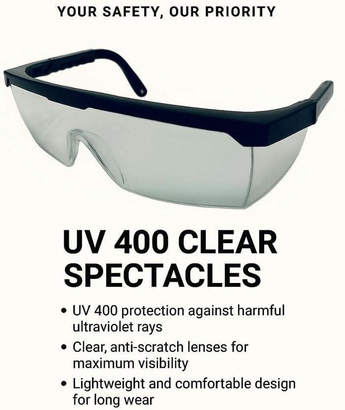 UV 400 CLEAR PECTACKLES - Safety Goggles and Eye Protection Equipment Kenya